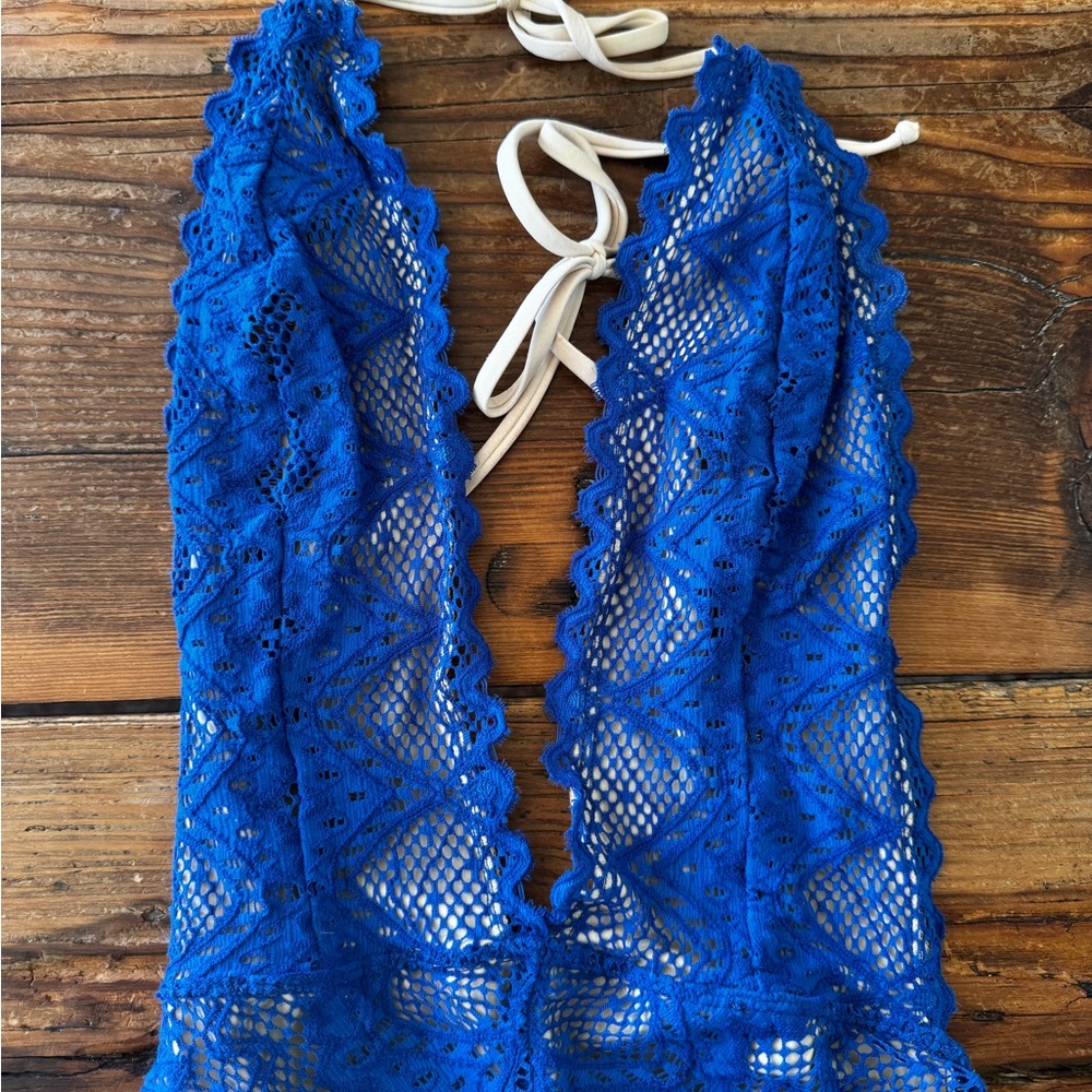 Nightcap Lima One Piece V Plunge Swim Cobalt Blue MKT $275 - Picture 5 of 8